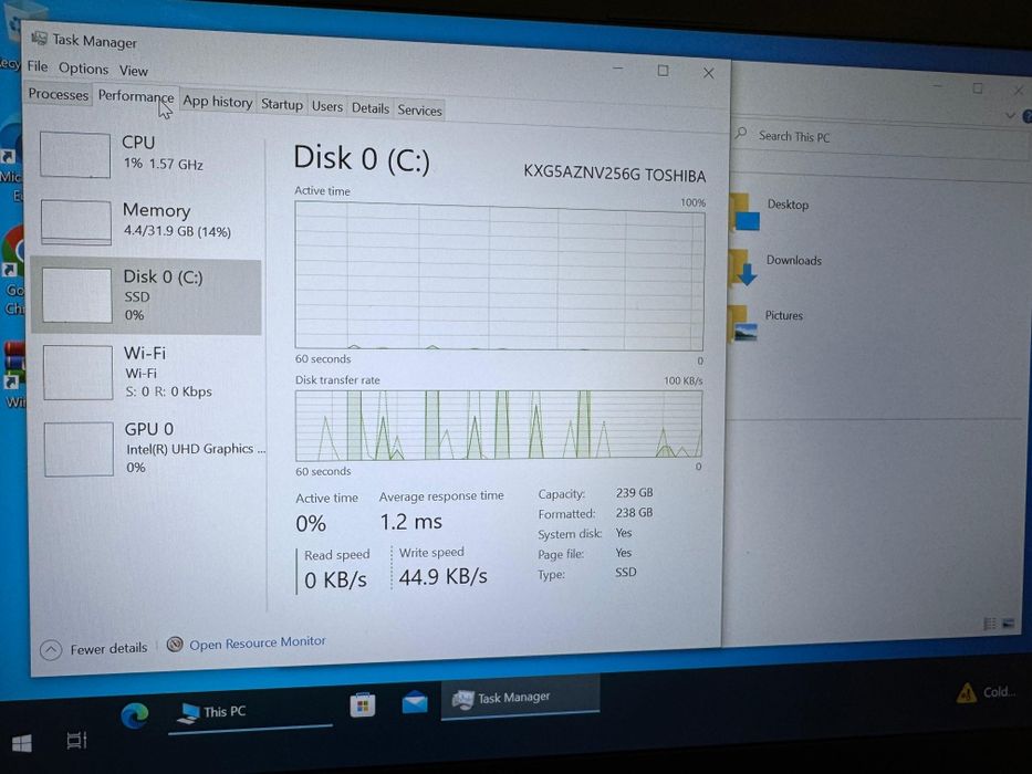 Laptop Lenovo ThinkPad T480 i7 gen 8 32 GB RAM SSD 256 windows 10 Pro