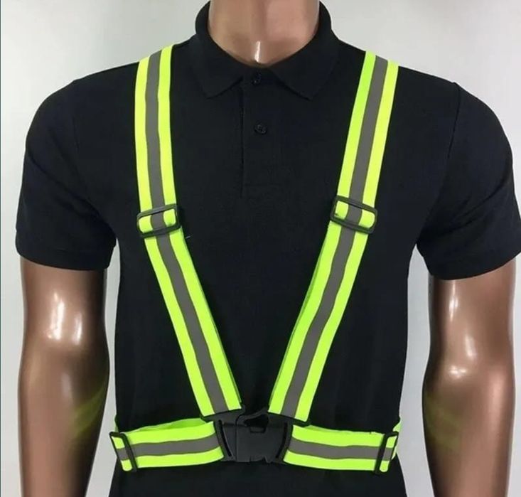 Vesta reflectorizanta bicicleta atv trotineta Ham elastic verde