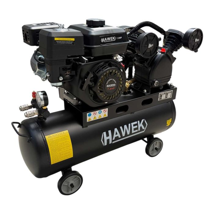 Бензинов компресор за въздух HAWEK , 50 литра , Четиритактов 7.5Hp