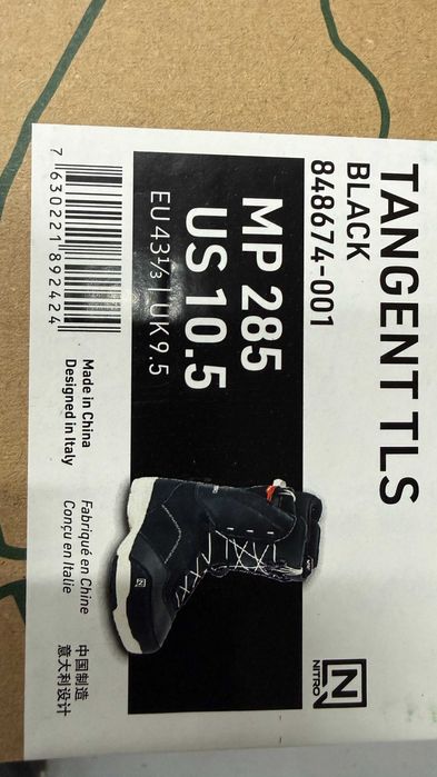 boots nitro tangent tls mondo 28 28,5 29,5 europa 42 2/3 43 1/3 44 2/3