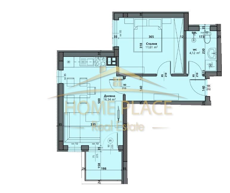 ЕКСКЛУЗИВНО! Двустаен апартамент във Виница- АКТ 14