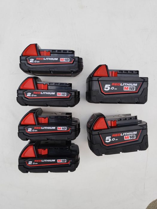 Батерии Милуоки 18 волта 2Ah 5Ah Milwaukee M18 B2 B5