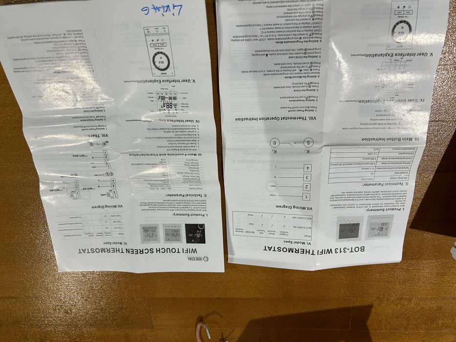 termostat smart wifi incalzire in pardoseala Beok BOT-313&TGT70WIFI-WP