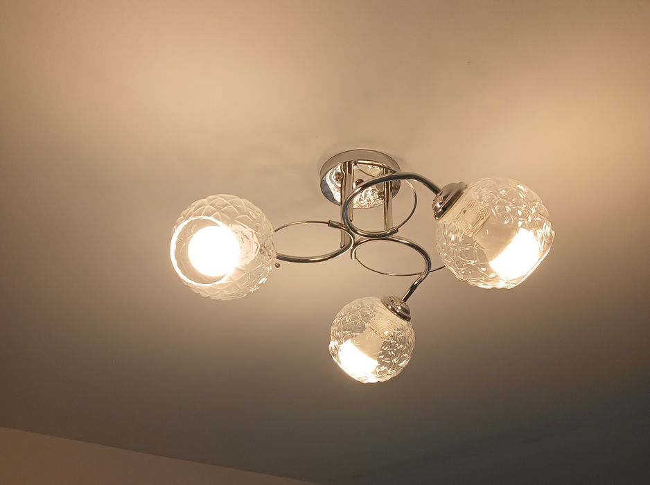 Lustră cromată cu 3 brațe