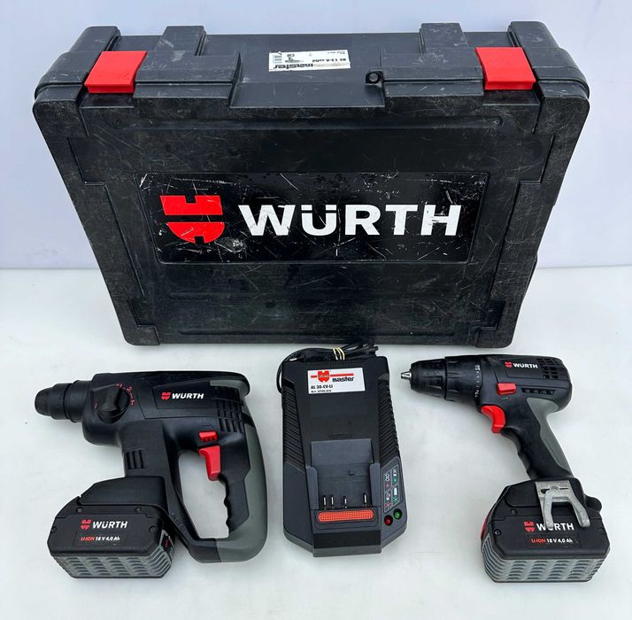 Wurth H 18-MA Compact & Wurth BS 18-A -Безчетков перфоратор и винтовер