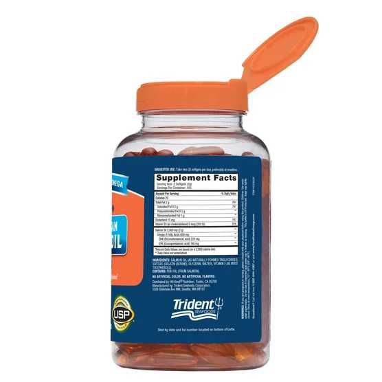 Омега-3 1000мг 210капс Рыбий жир из дикого лосося Аляски Америка