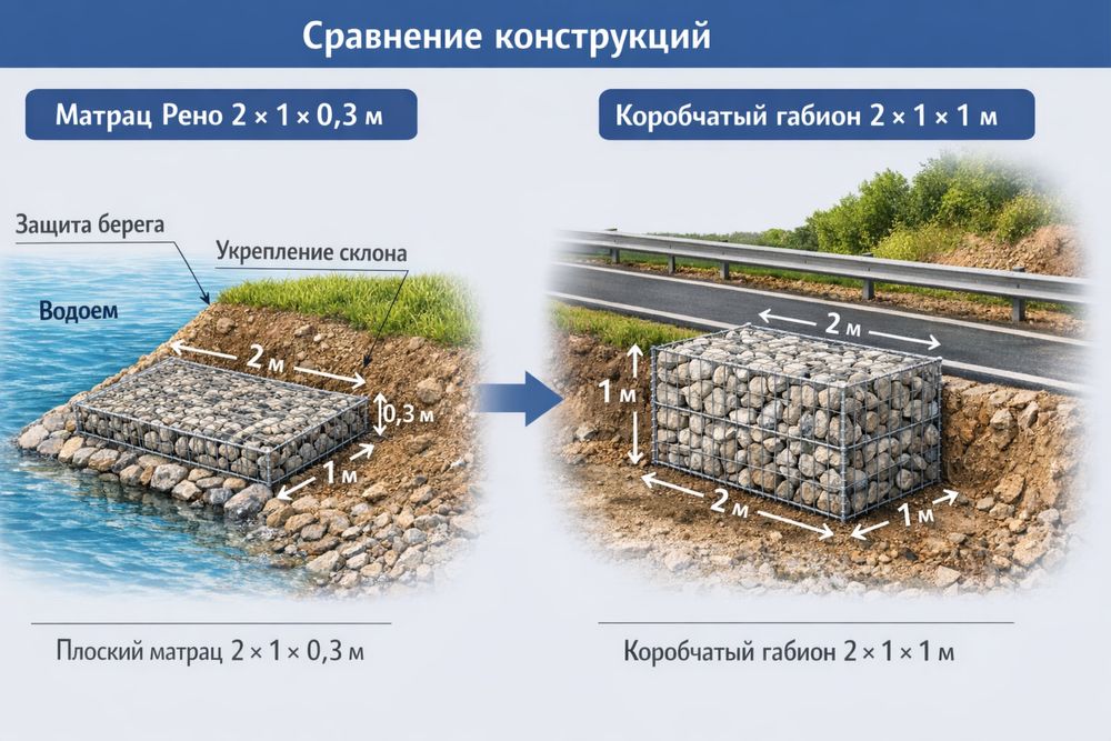Матрац Рено габион