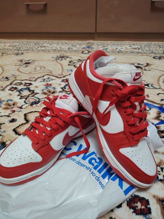 Кроссовки Nike Dunk Low «University Red» — 41 размер