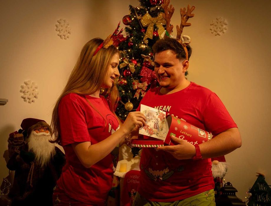 Fotografii de Craciun in decor real de poveste