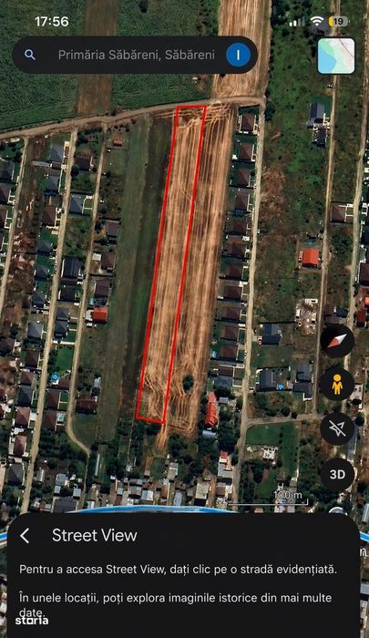 Teren intravilan de vânzare Sabareni Giurgiu 5000mp