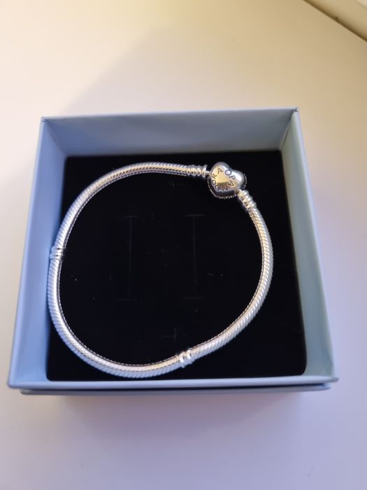 Bratara inimioara din argint cu stanta S925 ALE