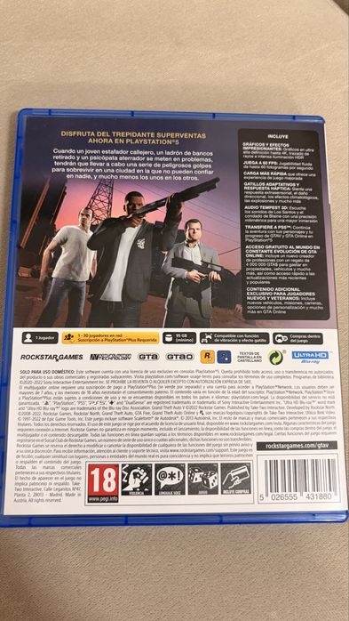 диск GTA 5 (Grand Theft Auto V) на PS5