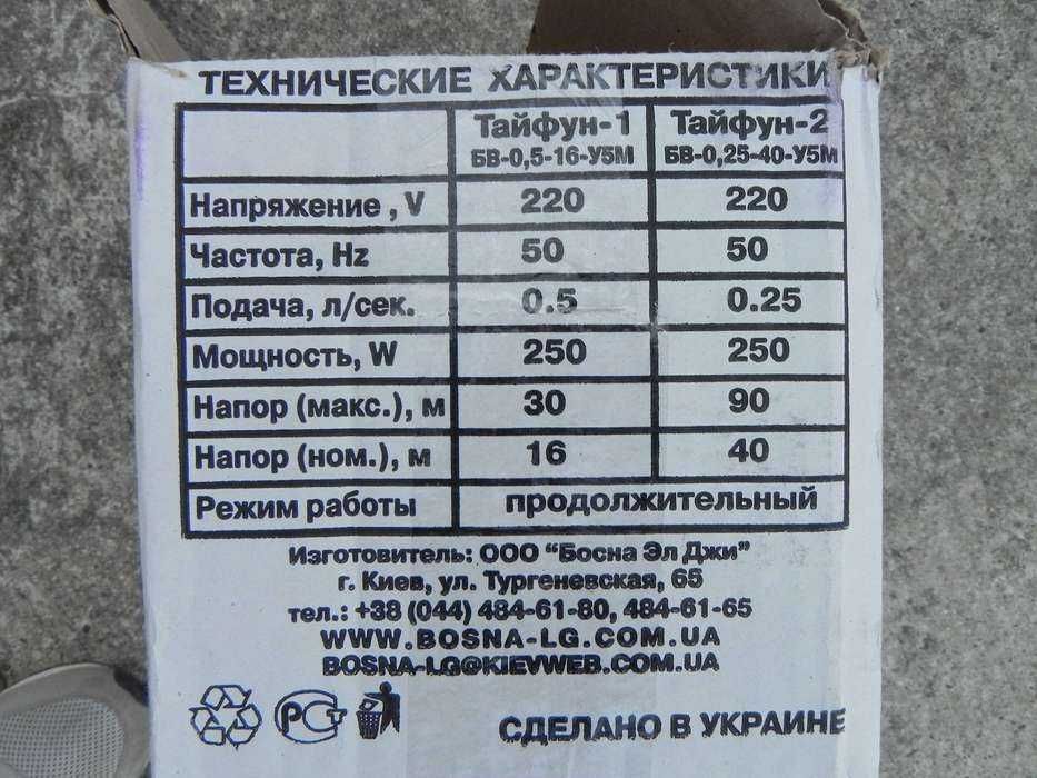 Pompa submersibila pentru fantana ruseasca BOSNA LG Taifun 2 - 250W