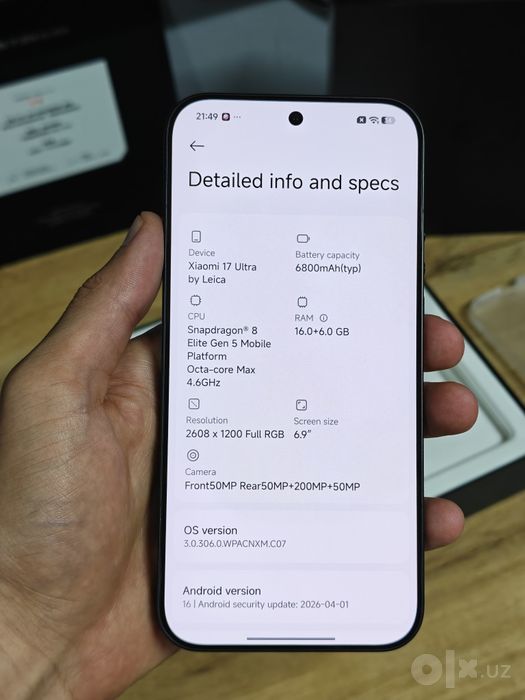 Xiaomi 17 ultra 16/512 leica идеал