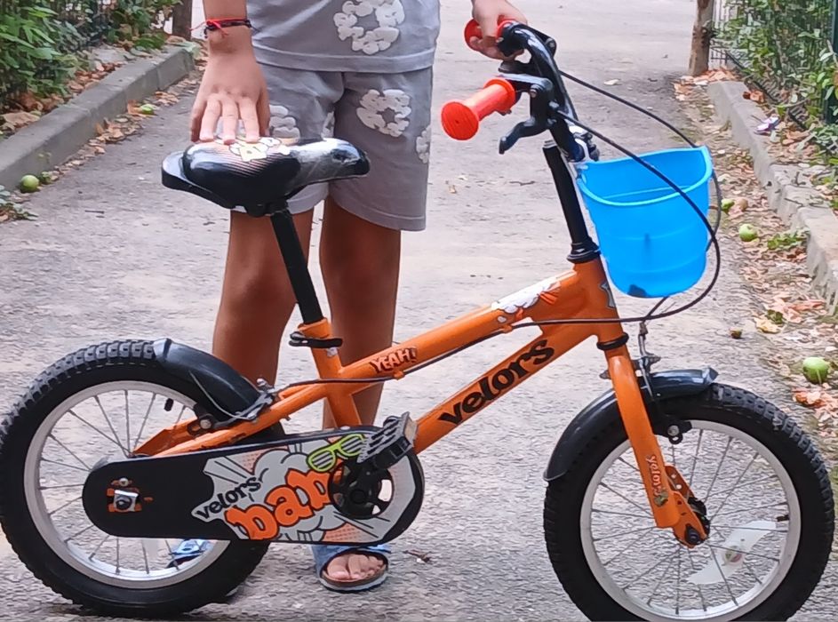 Bicicleta copii , culoare portocalie, unisex