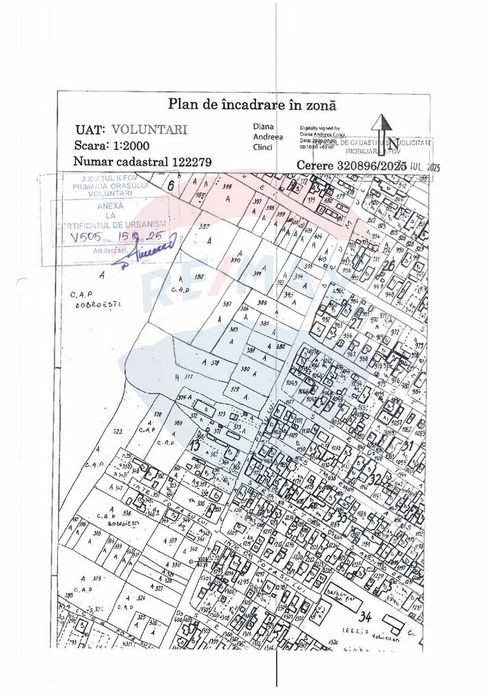 Teren intravilan construibil 315mp Voluntari / Intrarea Popasului