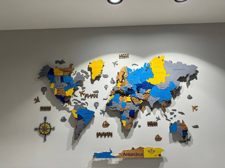 3D ECO Dunyo xaritasi
