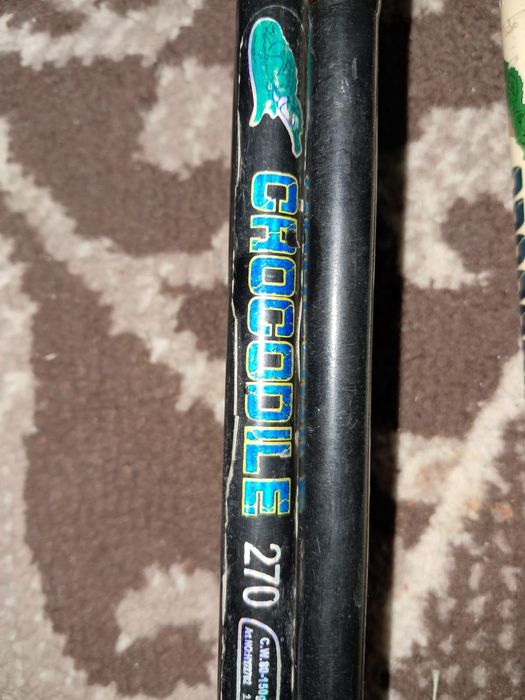 Спиннинг чёрный и белый