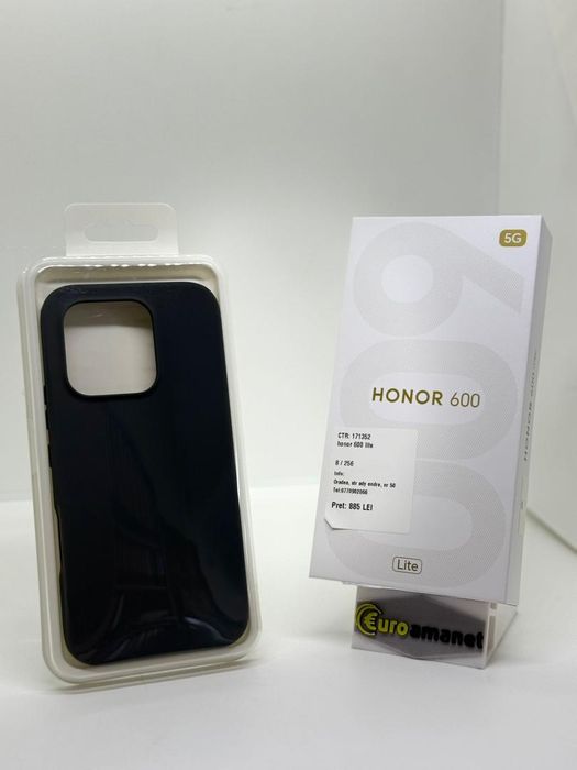 Telefon mobil Honor 600, 8GB RAM, 256GB, 5G, Velvet Black -A-
