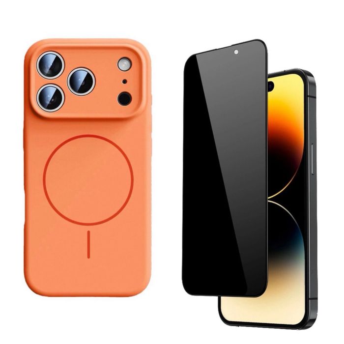 Iphone 17 17 AIR PRO MAX Husa Magnetica  + Folie Sticla Esd Privacy