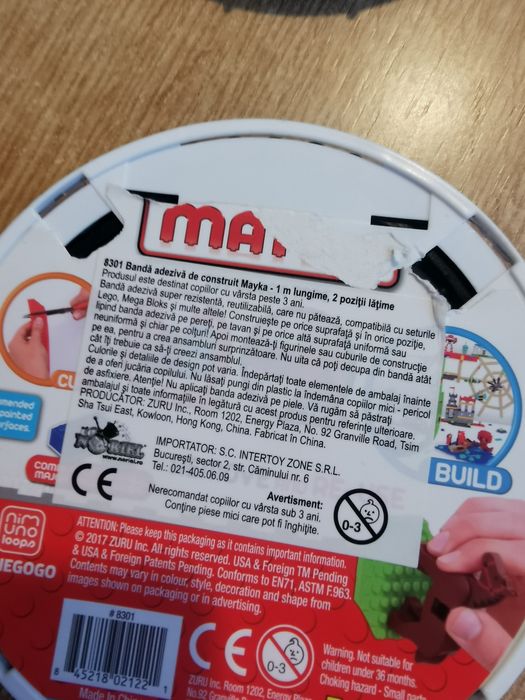 Banda adezivă pentru Lego și alte jucării de construcții - 2 cutii