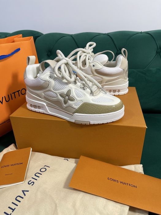 Adidasi Louis Vuitton Skate piele naturala 100% Full Box colectie noua