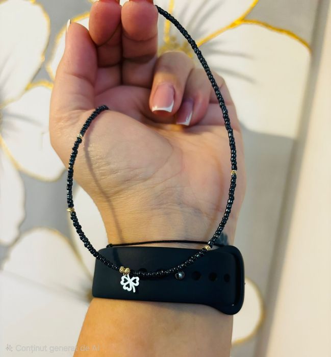 Colier din aur cu hematite