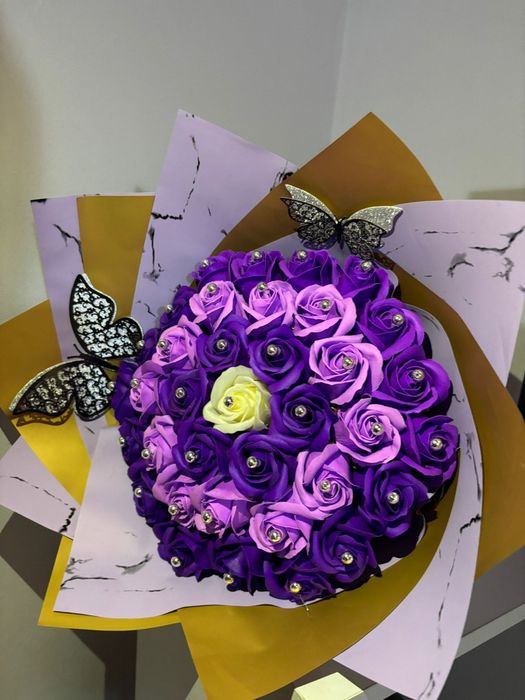 Buchete de flori din săpun