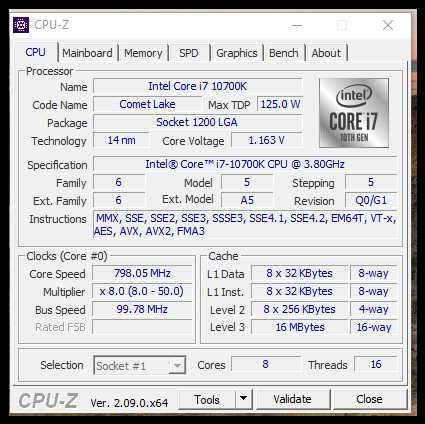 Дъно Asus H510M-R + Intel® Core i7-10700K + 16gb ddr4 Kingston 3200Mhz