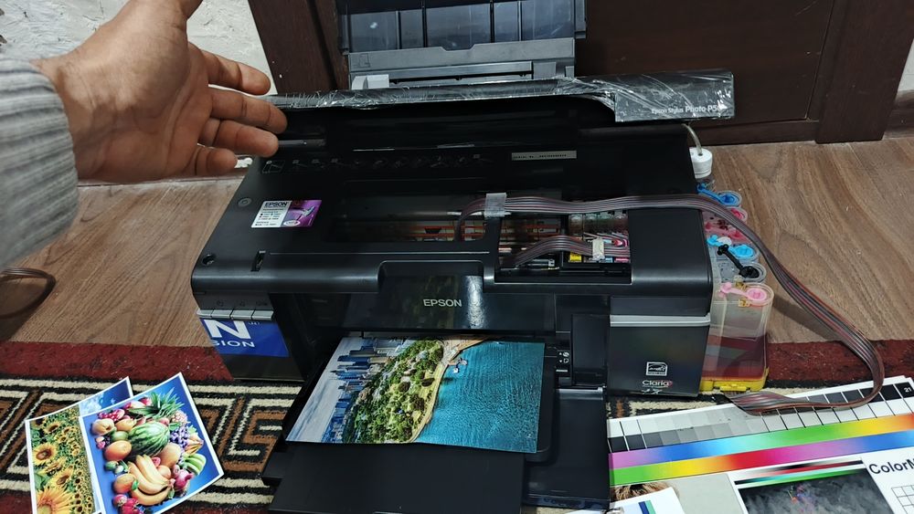 Epson P50 yangi 6 ta rangli Dyuzi 100% idialni ishga tayyor zaprafkali