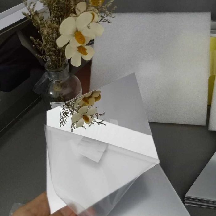 Set 58 Oglinzi Acrilice Diamant Romb Sticker Auto-adeziv 100 x 100 cm