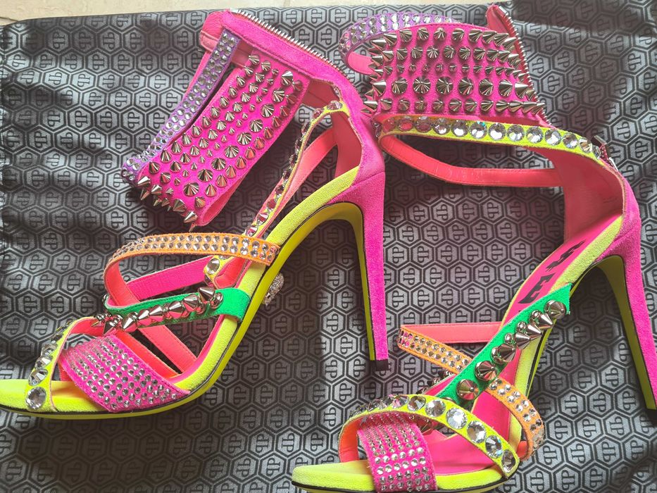 Philipp Plеin сандали висок ток - оригинал