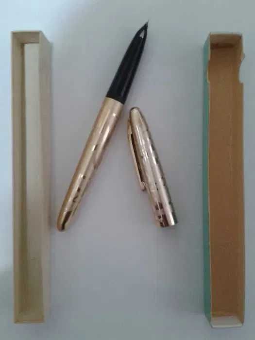 Stilou anii 70 WHITE FEATHER ca NOU