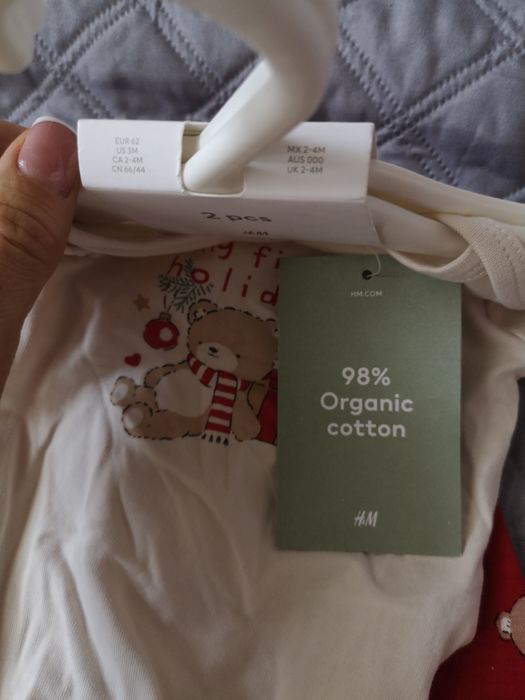 Нов Коледен комплект H&M, размер 62