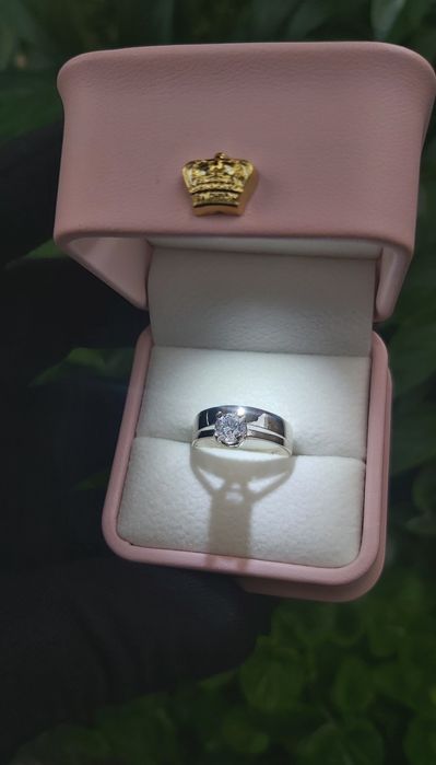 Кумуш узук Женский кольцо для влюблённых подарки сердечки подарок