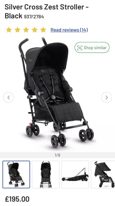 Cărucior sport Silver Cross stroller (pushchair)
