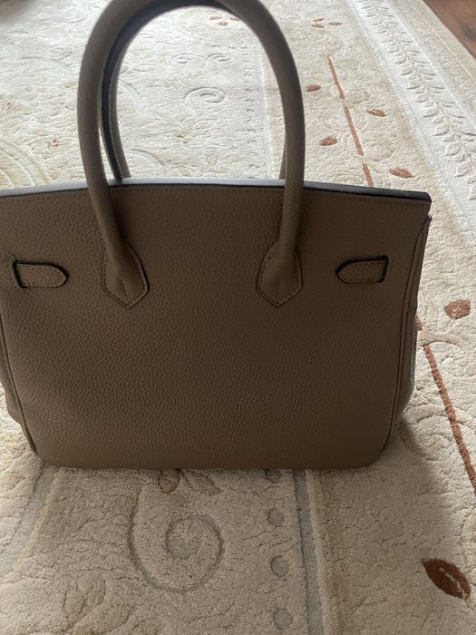 Сумка кожаная синяя