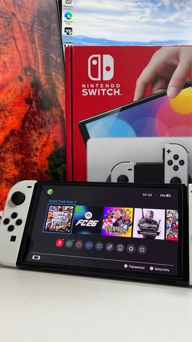 Прошитая Nintendo Switch Oled с играми, 512Gb памяти