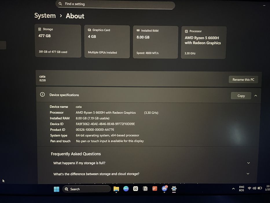 Laptop Lenovo ideapad Gaming