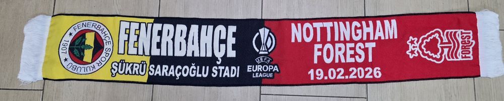 Licitație  fular unic FENERBAHCE - NOTTINGHAM FOREST 19.02.2026 - unic