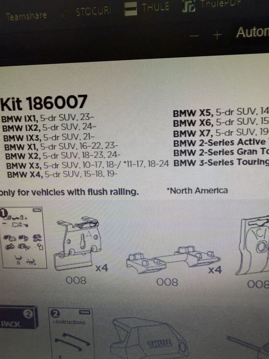 Bare Thule si kit prindere BMW X1 2023-