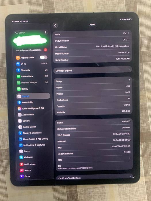 Apple IPad Pro M1 2021