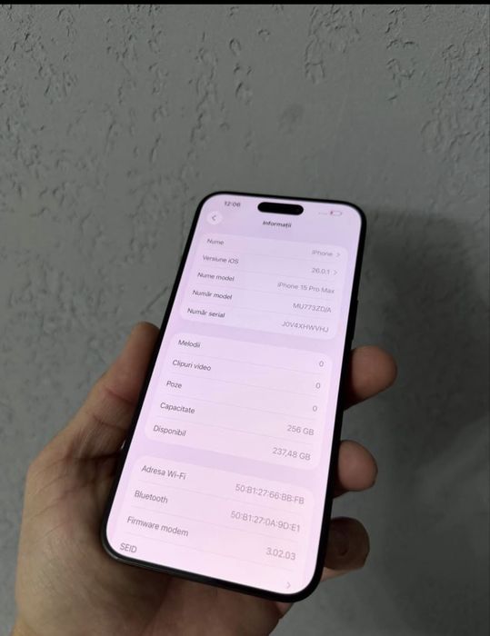 Vand iphone 15 pro max