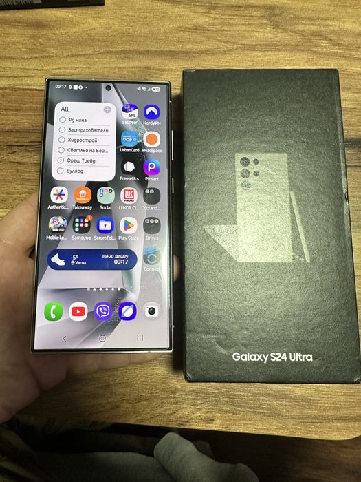 Galaxy S24 Ultra в гаранция до 14.01.2027