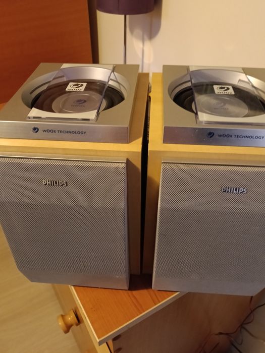 Boxe superbe Philips MC 70 woox și amplituner Denon