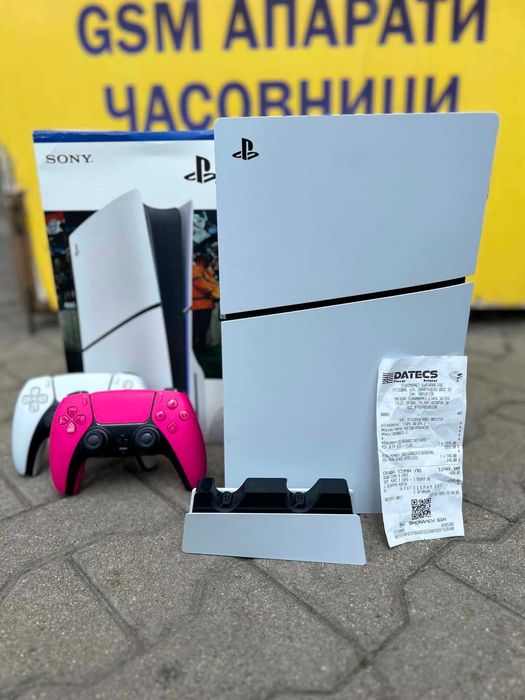 Конзола Sony PlayStation 5 Slim, 1TB CFI-2116 Disk/  2бр джойстик / Станция / Гаранция