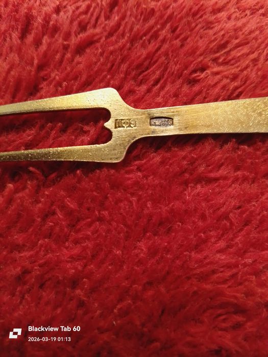 Вилка для лимона, СССР, винтаж, серебро