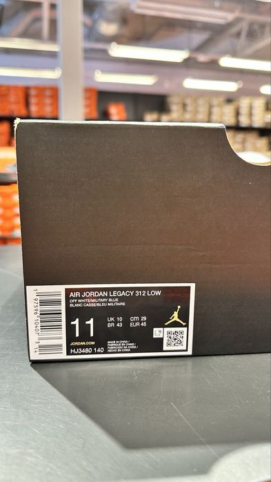 Nike Air Jordan 312 Legacy Low originali , noi , piele ( nr 45 )