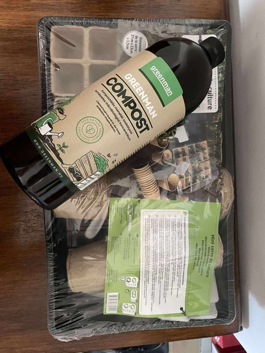 Greenman Compost 1 l, set tavita de insamantat.