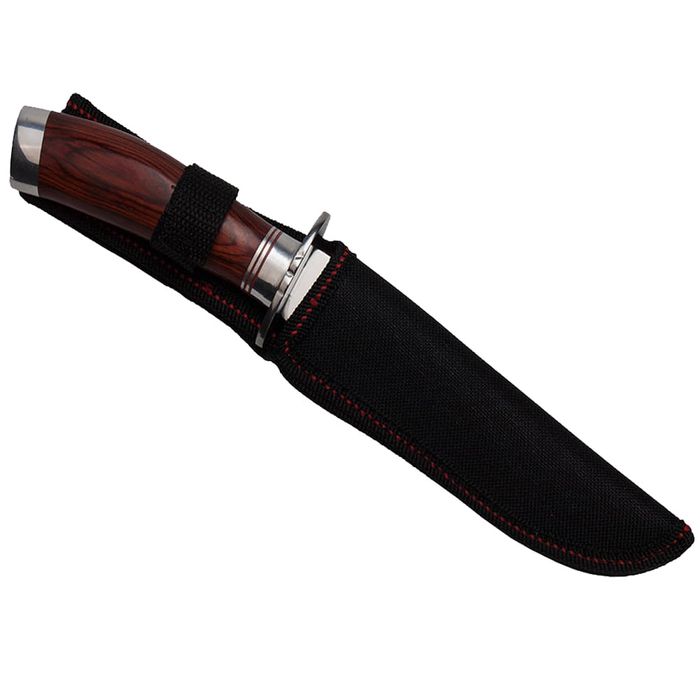 Cutit de vanatoare Fancy Blade, 25.5 cm, argintiu, teaca inclusa